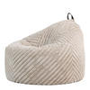 SITZSACK Sessel Kokon aus Kunstfell Cord - Creme, Kunststoff/Textil (87/73/73cm) - icon