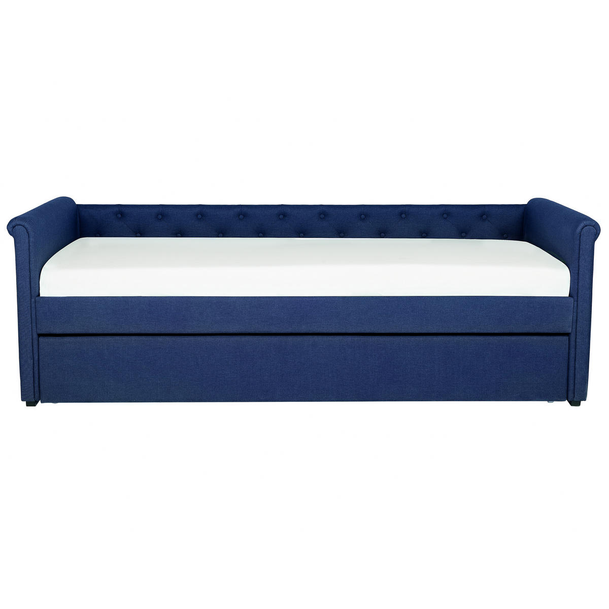 TAGESBETT 90/200cm Marineblau Libourne - Blau, Textil (90/200cm) - Beliani