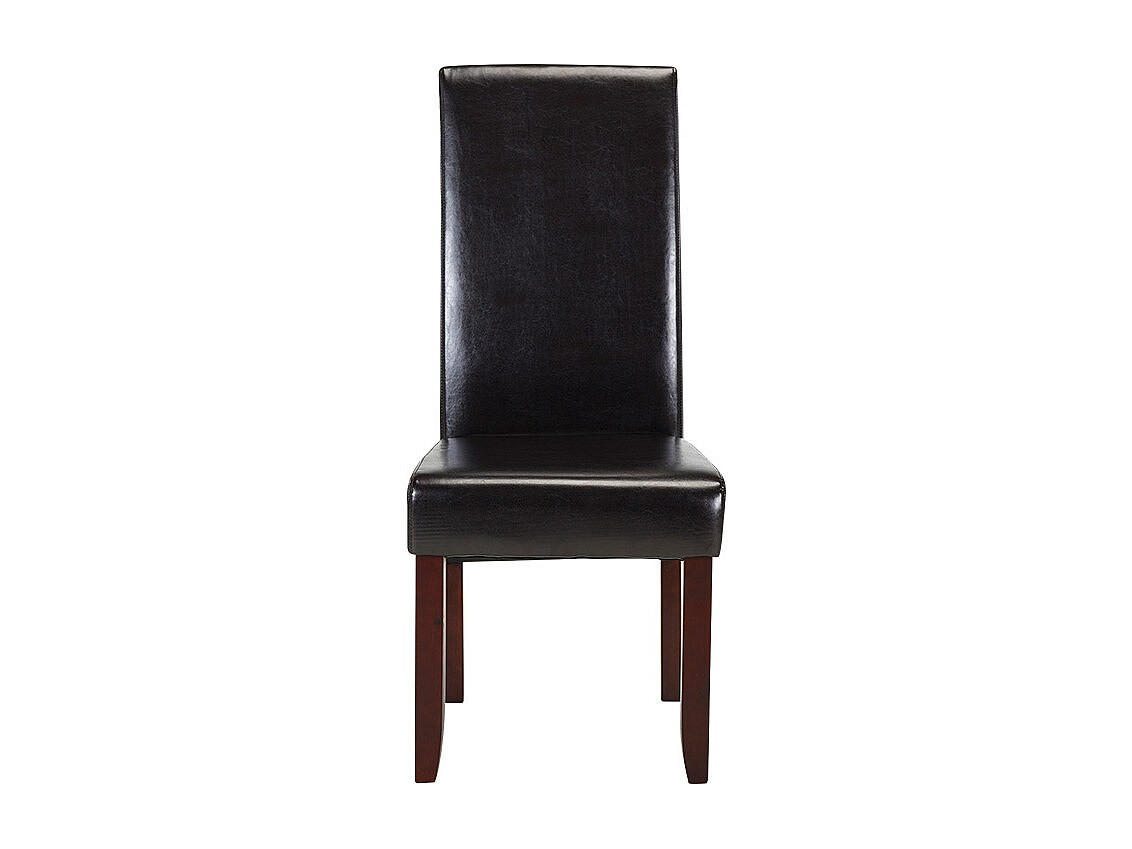 Thumbnail - Vente-Unique Stuhl, Braun, Leder, Uni, 47x107x63 cm, Esszimmer, Stühle, Esszimmerstühle, Vierfußstühle