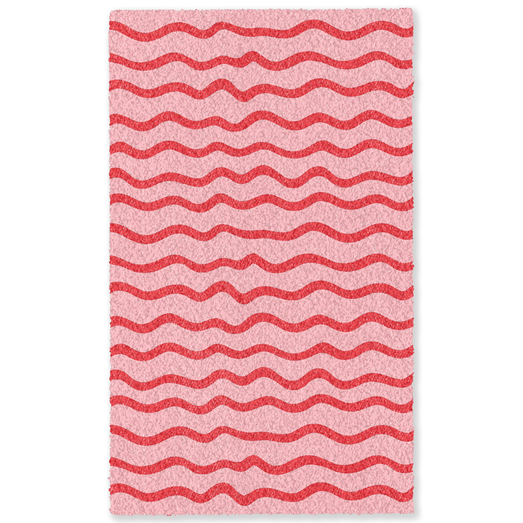 TEPPICH - Verspielt - Muster - Rot - 90x150 cm - Rot, Kunststoff/Textil (90/0.4cm) - OnlyWow