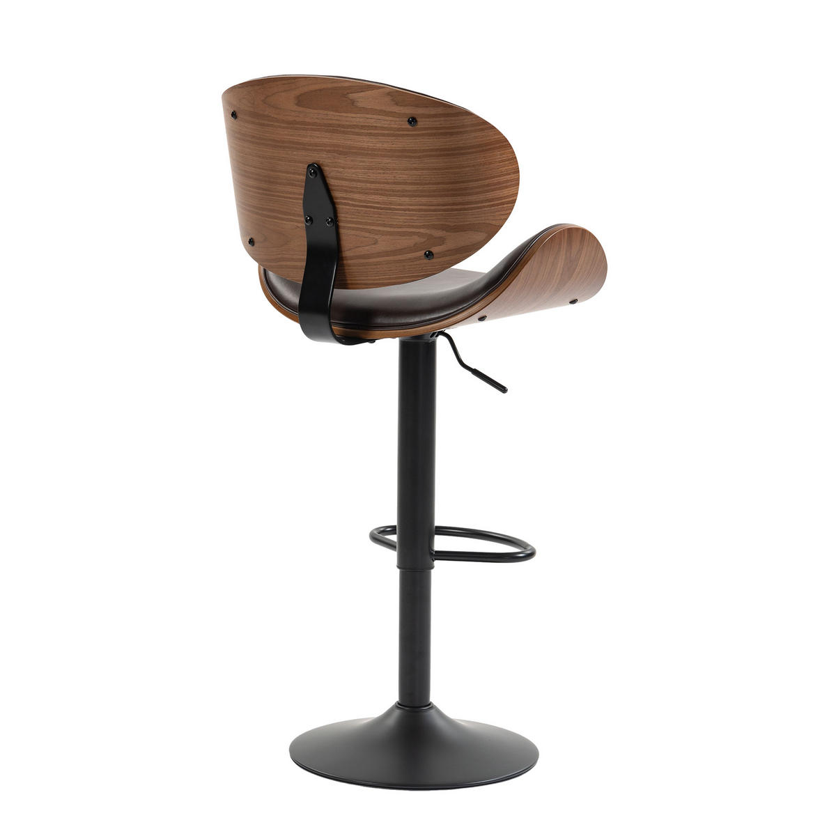 BARHOCKER,DREHSTUHL,RATTAN 360° drehbar2er-Set,Braun - Braun, Metall (50/93/51cm) - LVHOM