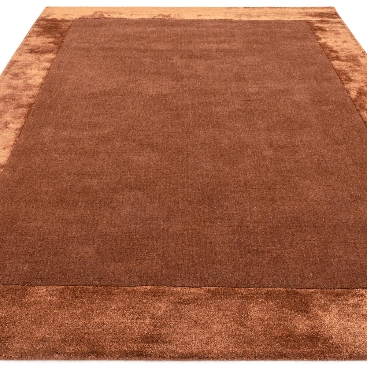 TEPPICH modern handgefertigt TOSCA Orange 120 x 170 cm - Orange, Naturmaterialien (120/170cm) - Novatrend