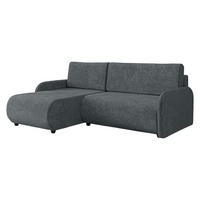 ECKSCHLAFSOFA Nest - Schwarz/Grau, Holz/Kunststoff (233/160cm) - MIRJAN24