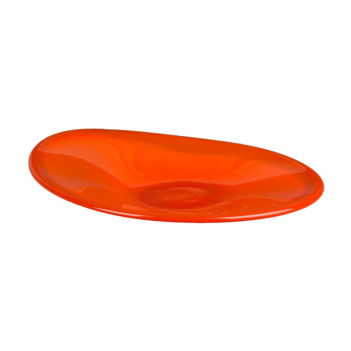 DEKORATIVE SCHALE Gable - Orange, Glas (6cm) - Dutchbone
