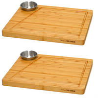 STEAKBRETT 25/30/2 cm, Bambus - Beige, Holz (25/30cm) - Dunedesign