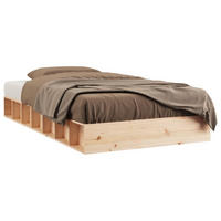 MASSIVHOLZBETT 90x190 cm - Braun, Holz - furnicato