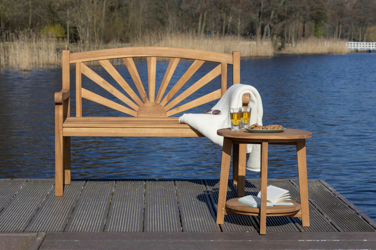 BEISTELLTISCH Milton - Naturfarben, Holz (50/50/50cm) - Mr. Deko