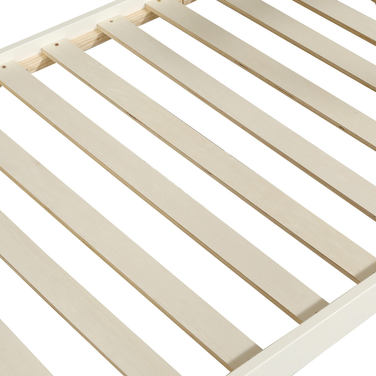 ETAGENBETT MDF Kiefer 90/200 cm Weiß - Weiß, Holz - Raumix