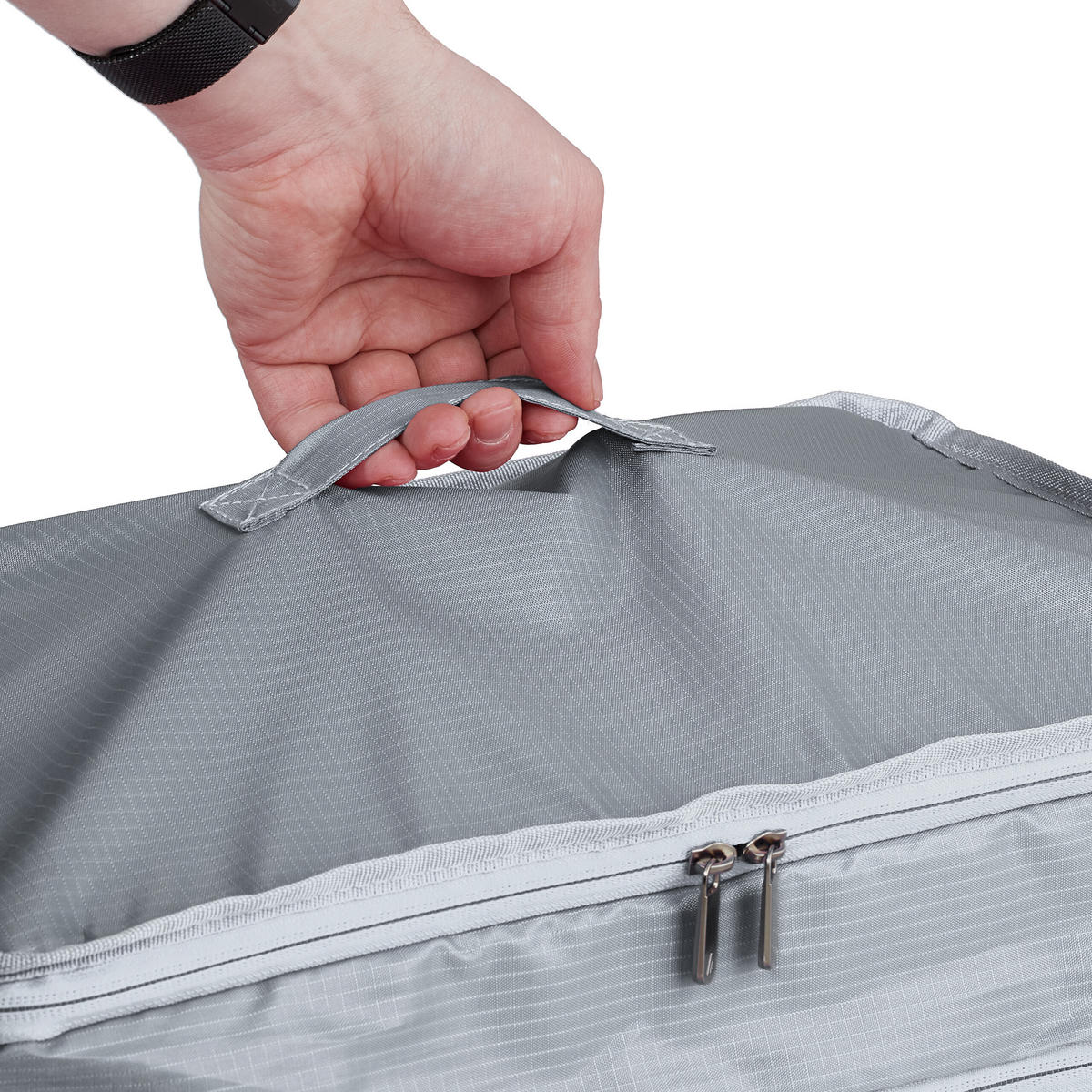 GEPÄCK-ORGANIZER - Grau, Textil/Metall (44/55/30cm) - Relaxdays