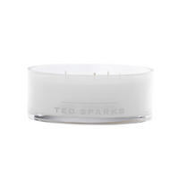 KERZE 6/6/27cm - Weiß, Glas (6/6/27cm) - Ted Sparks
