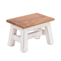 BLUMENHOCKER Monte Mahagoni Massivholz 06 weiß-landhaus - Weiß, Holz (30/21/20cm) - DESIGN DELIGHTS