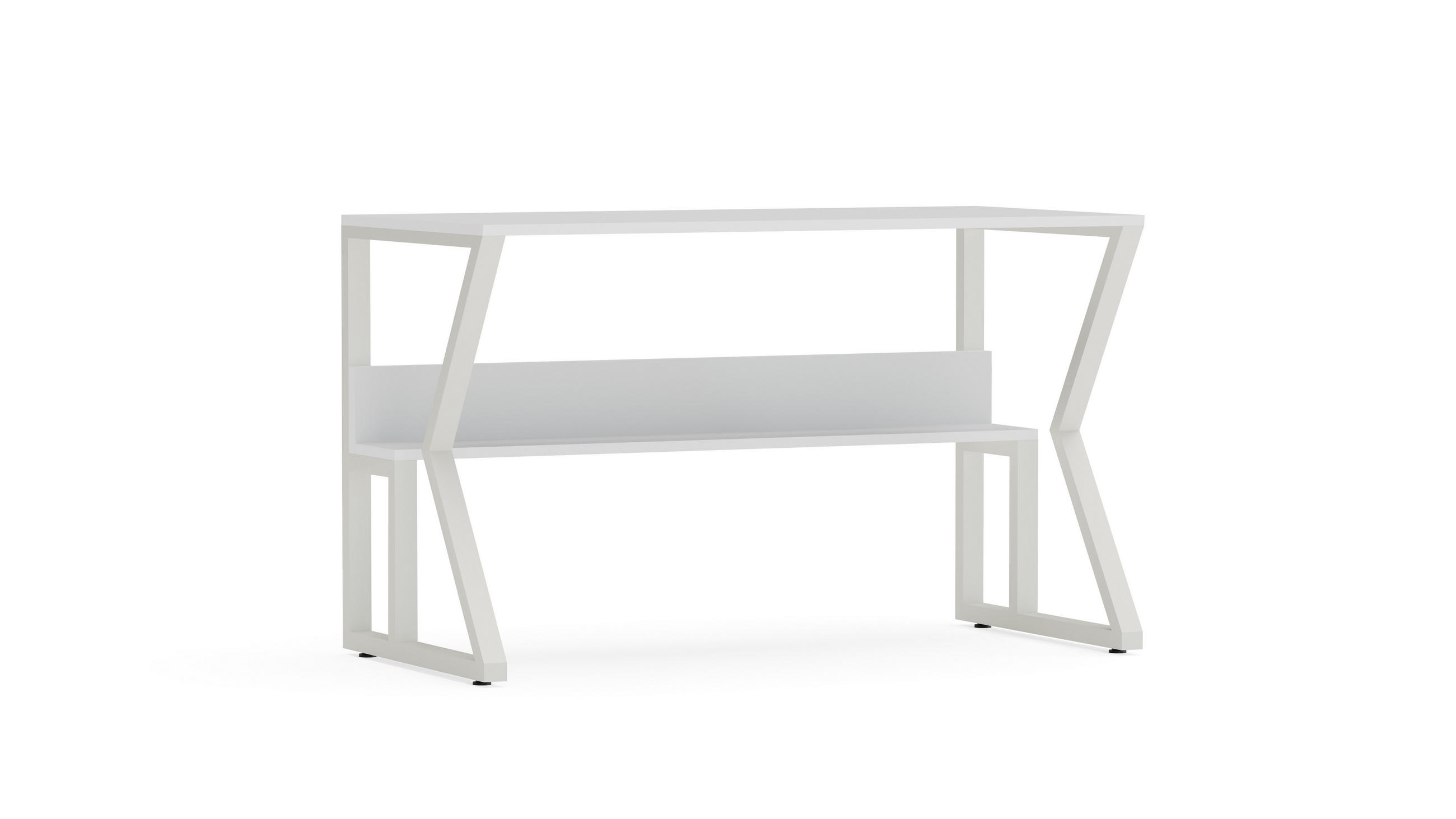 COMPUTERTISCH Wake - Weiß, Holzwerkstoff (120/60/72.8cm) - Decorotika