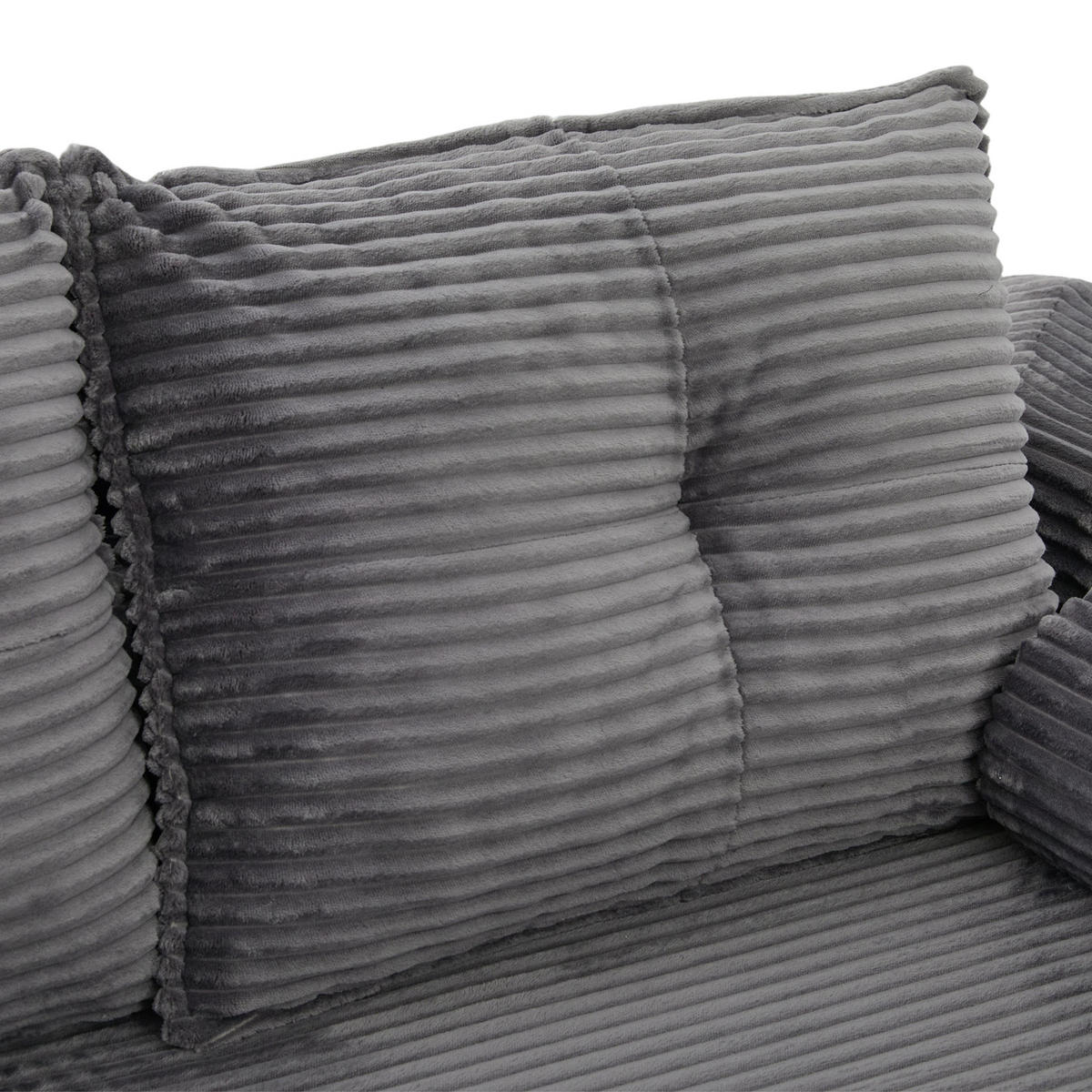 SCHLAFSOFA DE-33818 3-Sitzer mit Federkern Dunkelgrau - Dunkelgrau, Textil (232/80/98cm) - ComfortXL