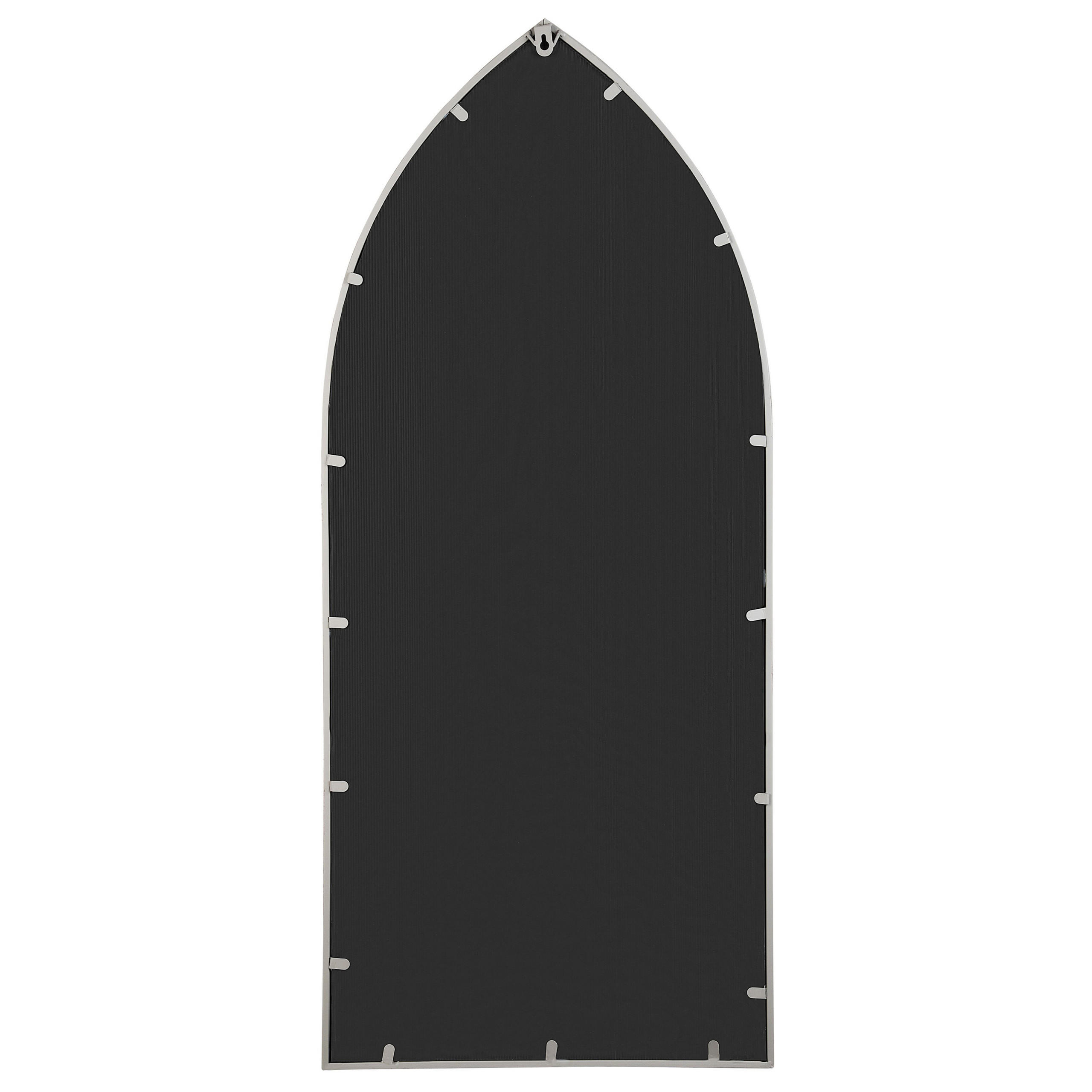 WANDSPIEGEL grau Fensteroptik 50/115 cm Cassel - Grau, Metall (50/115/2cm) - Beliani