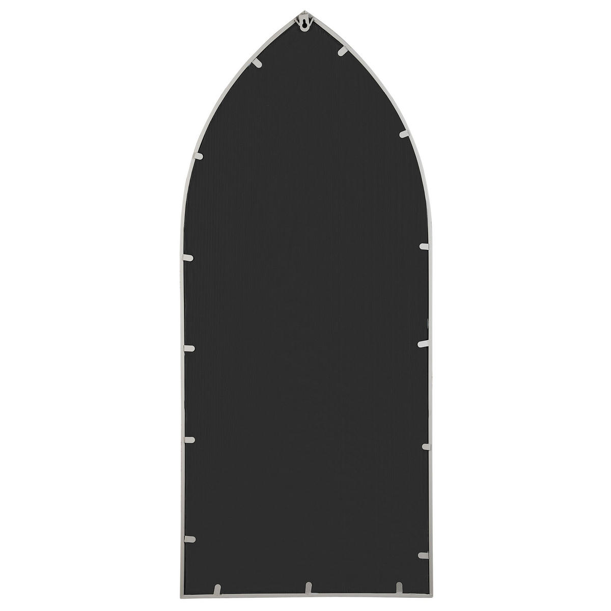 WANDSPIEGEL grau Fensteroptik 50/115 cm Cassel - Grau, Metall (50/115/2cm) - Beliani