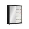 SCHIEBETÜRENSCHRANK Flavio III - Goldfarben, Holzwerkstoff/Metall (150/200/58cm) - MIRJAN24