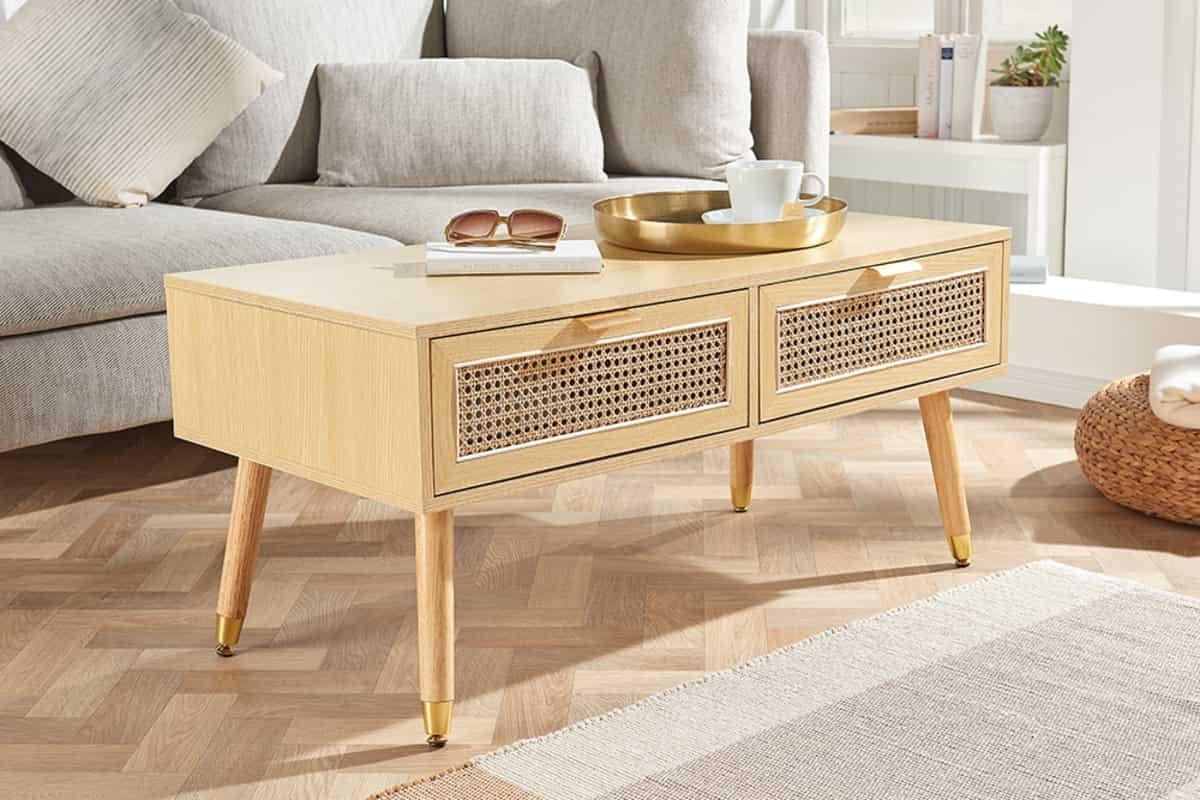 COUCHTISCH VIENNA Melamin rechteckig Natur 100cm - Braun, Holz (50/100/48cm) - riess-ambiente