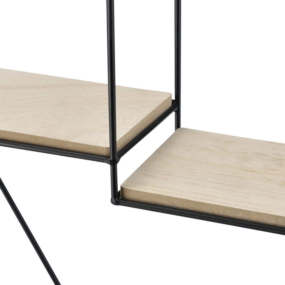 WANDREGAL Kaya - Schwarz, Metall (40/35/12cm) - [en.casa]