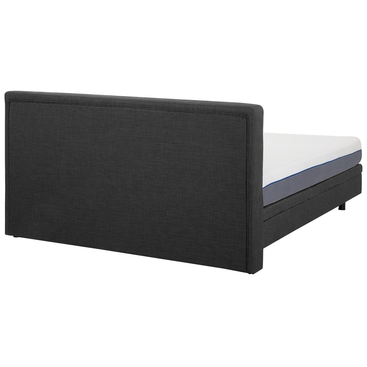 PAT TAPIȚAT 180/200cm gri închis Duke - gri închis, material textil (180/200cm) - Beliani