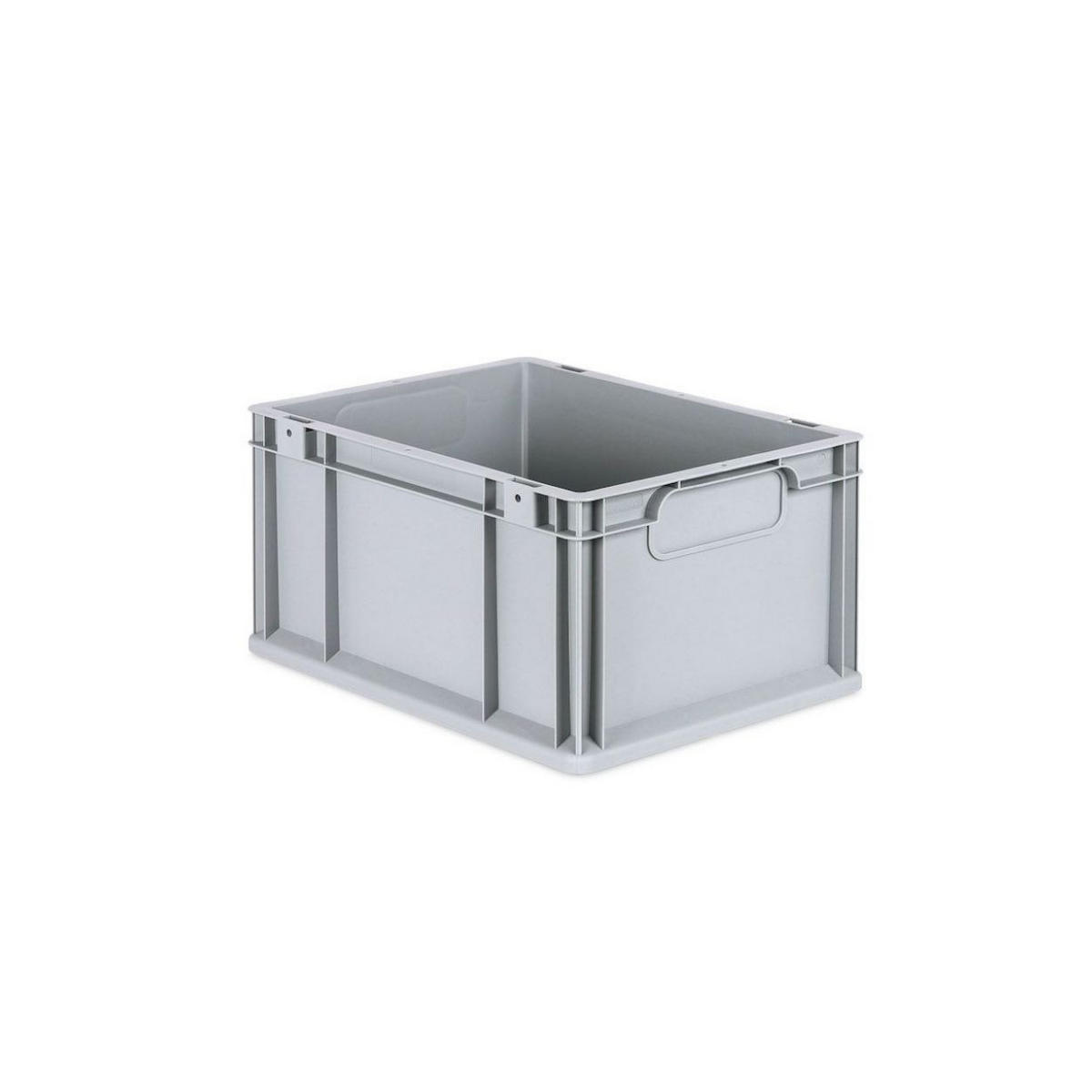 EUROBOX 5x Nextgen Economy Mit Scharnierdeckel Grau/Rot Griffe Geschlossen 20 Liter - Rot, Kunststoff (30/22/40cm) - PROREGAL