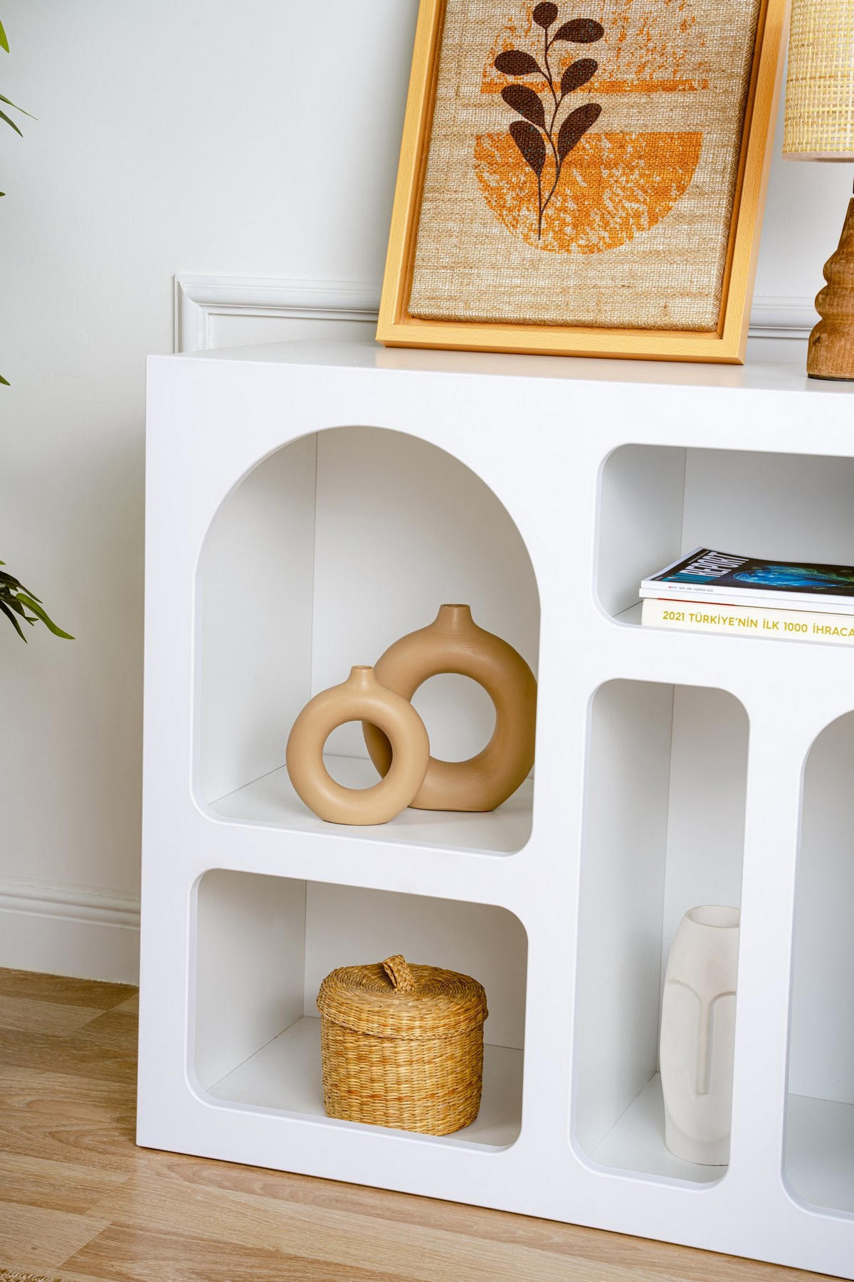 BUFFETSCHRANK lessa weiss - Weiß, Holz (37/74/80cm) - Habitat Garten