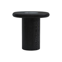 BEISTELLTISCH - 48.5 cmcm x 42 cmcm - Holz, Platte, Marmor - Schwarz - MARSULA - Schwarz, Holz/Holzwerkstoff (42/48.5/50cm) - Vente-Unique