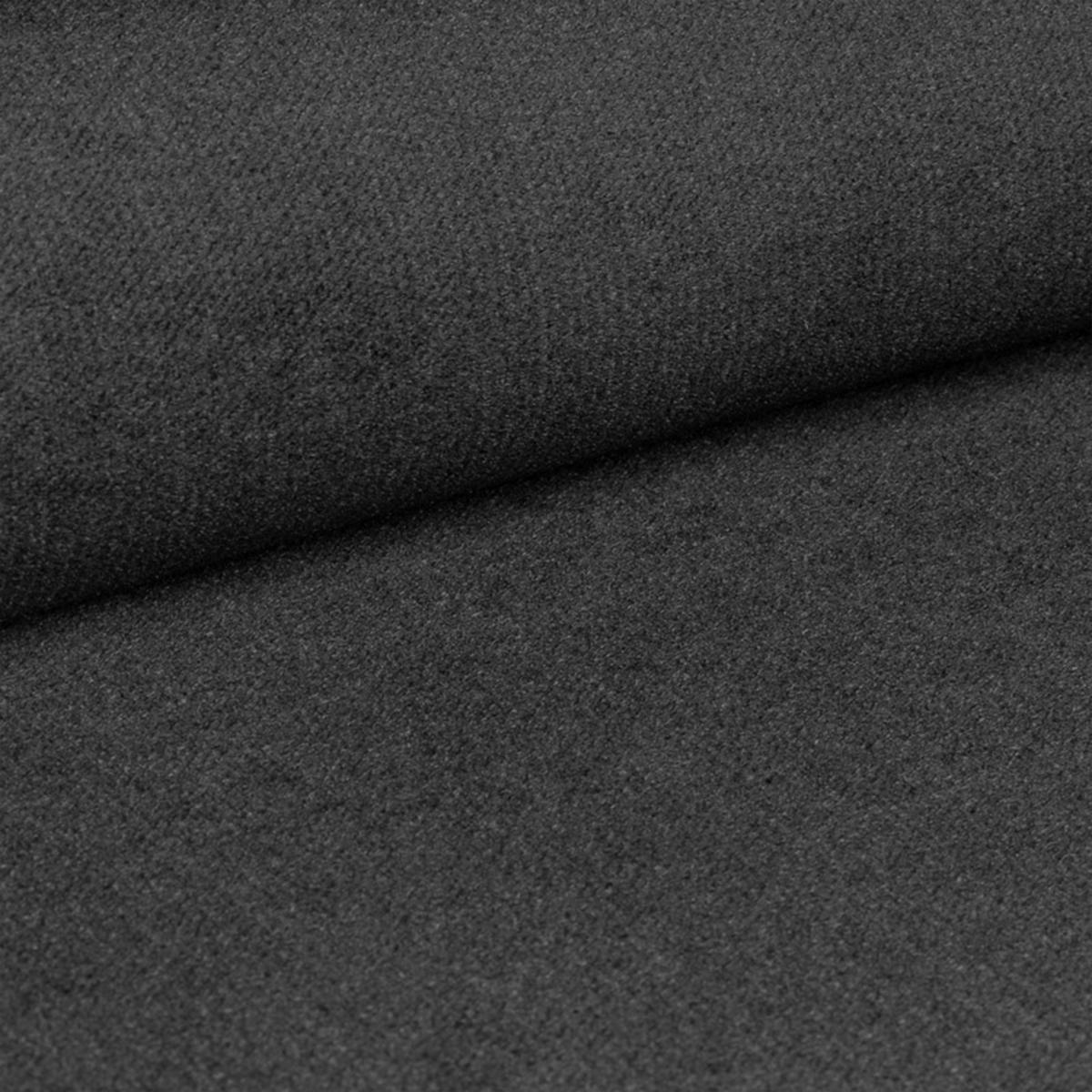 ECKSOFA L Form Kanya Grau 275/202/90 cm – Sofa mit Bettfunktion & Stauraum R - Dunkelgrau/Silberfarben, Textil/Metall (275/202cm) - AX Living