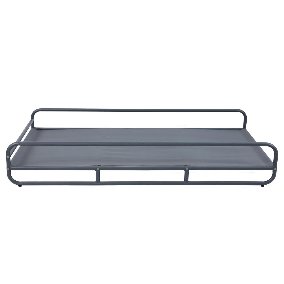 GESTELL für Chaiselongue, grau - Grau, Metall (94/30/171cm) - Oviala