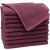 GÄSTETÜCHER, 10er-Set, 30x50 cm, 100% Baumwolle, Rot - Brombeere, Textil (30/50cm) - Zollner