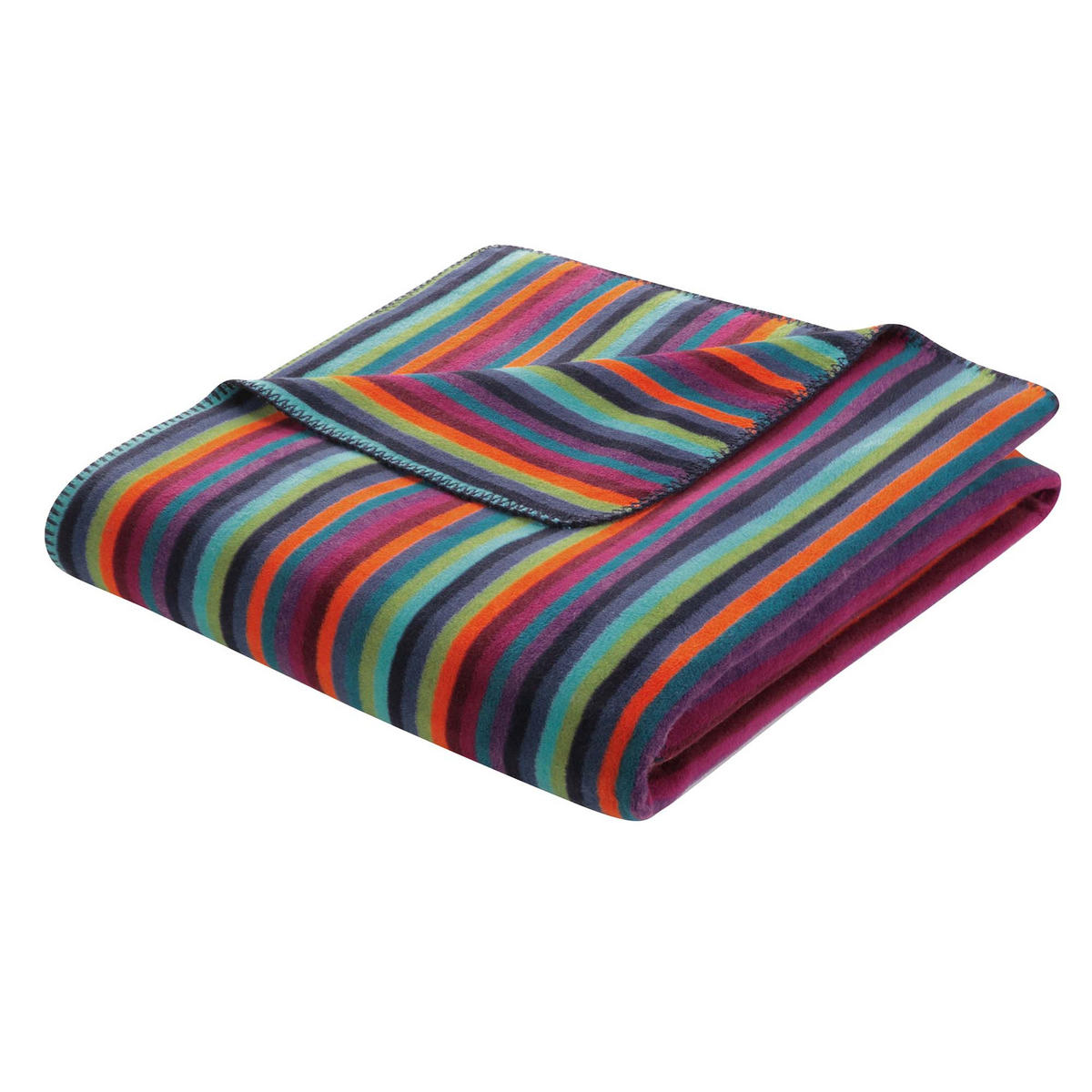 WOHNDECKEN LIFESTYLE STREIFEN 70480 MULTICOLOR DUNKEL - 84 - Multicolor, Textil (150/200cm) - Cawoe