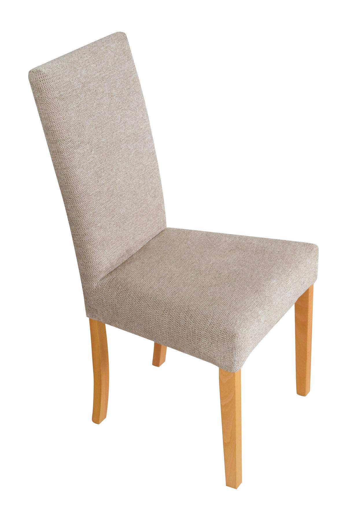 STUHL 2er Set Roma 2, grandson - Beige/Mokka, Holz (46/97/41cm) - Leaf Design