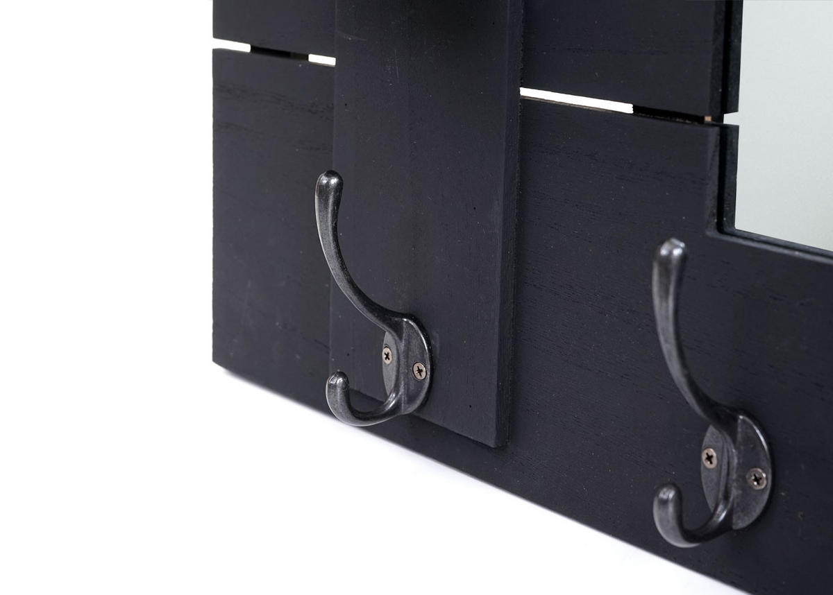 WANDGARDEROBE MIT SPIEGEL Grau - Grau, Holz (90/60/14cm) - MCW