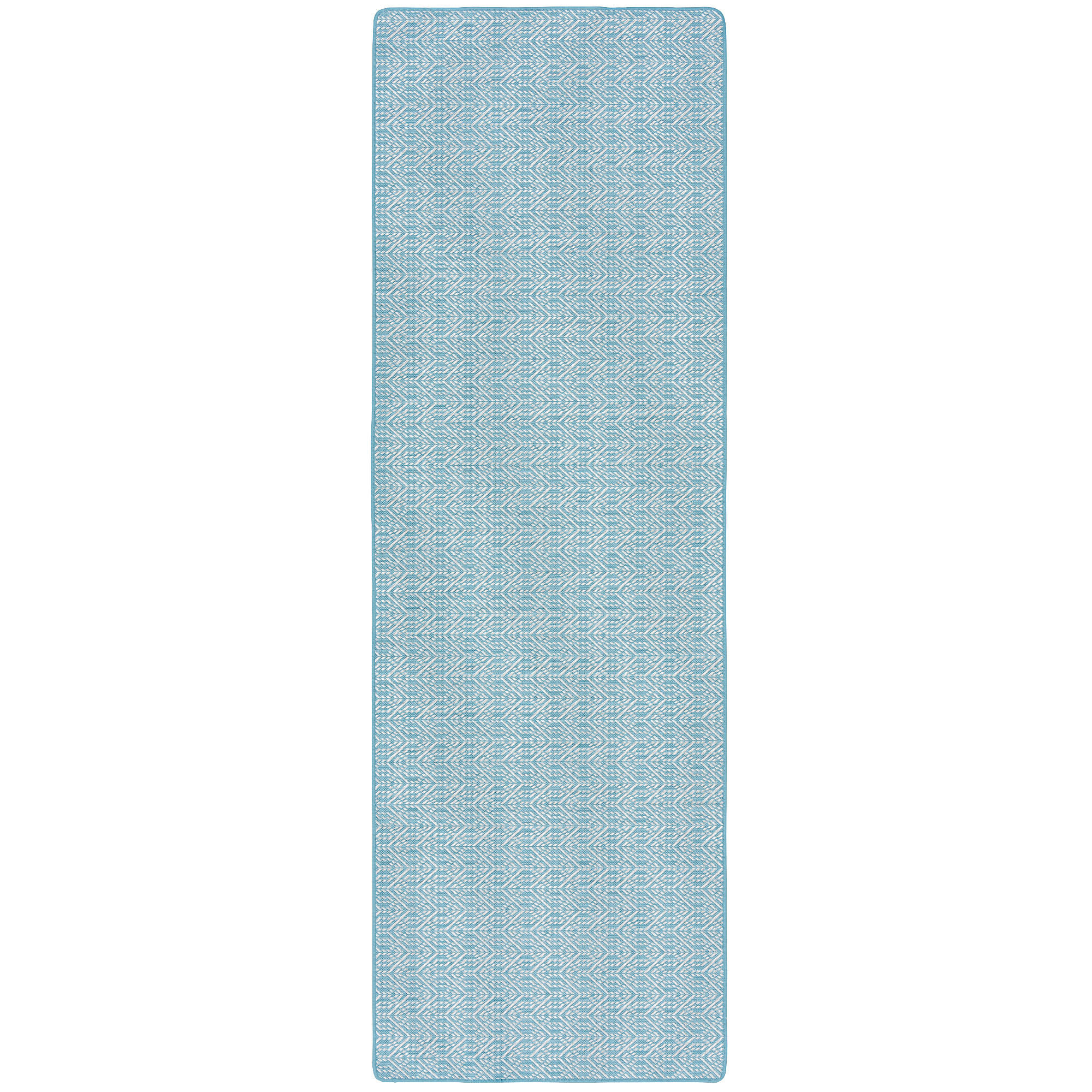 IN- UND OUTDOOR TEPPICH LÄUFER BEIDSEITIG CAPE COD - Hellblau, Textil (100/200cm) - Snapstyle