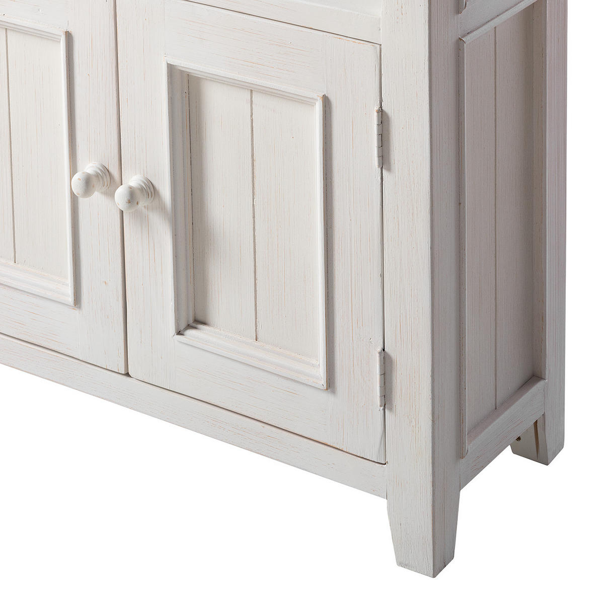 BÜCHERREGAL - Kiefer massiv - Weiß/Kieferfarben, Holz (90/190/35cm) - home24