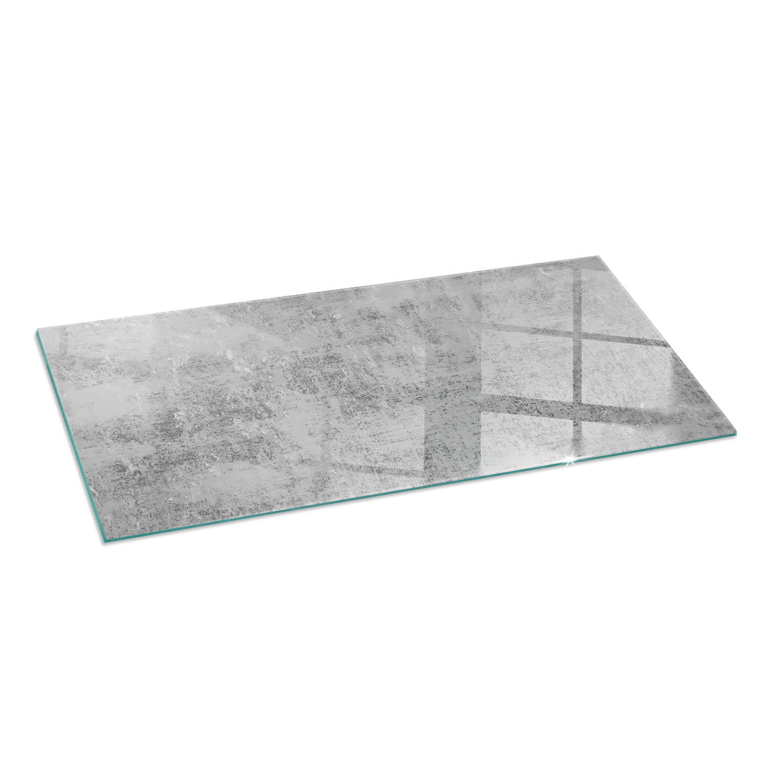 ArtPrintCave Glasplatte Grau 125x50x0.4 cm