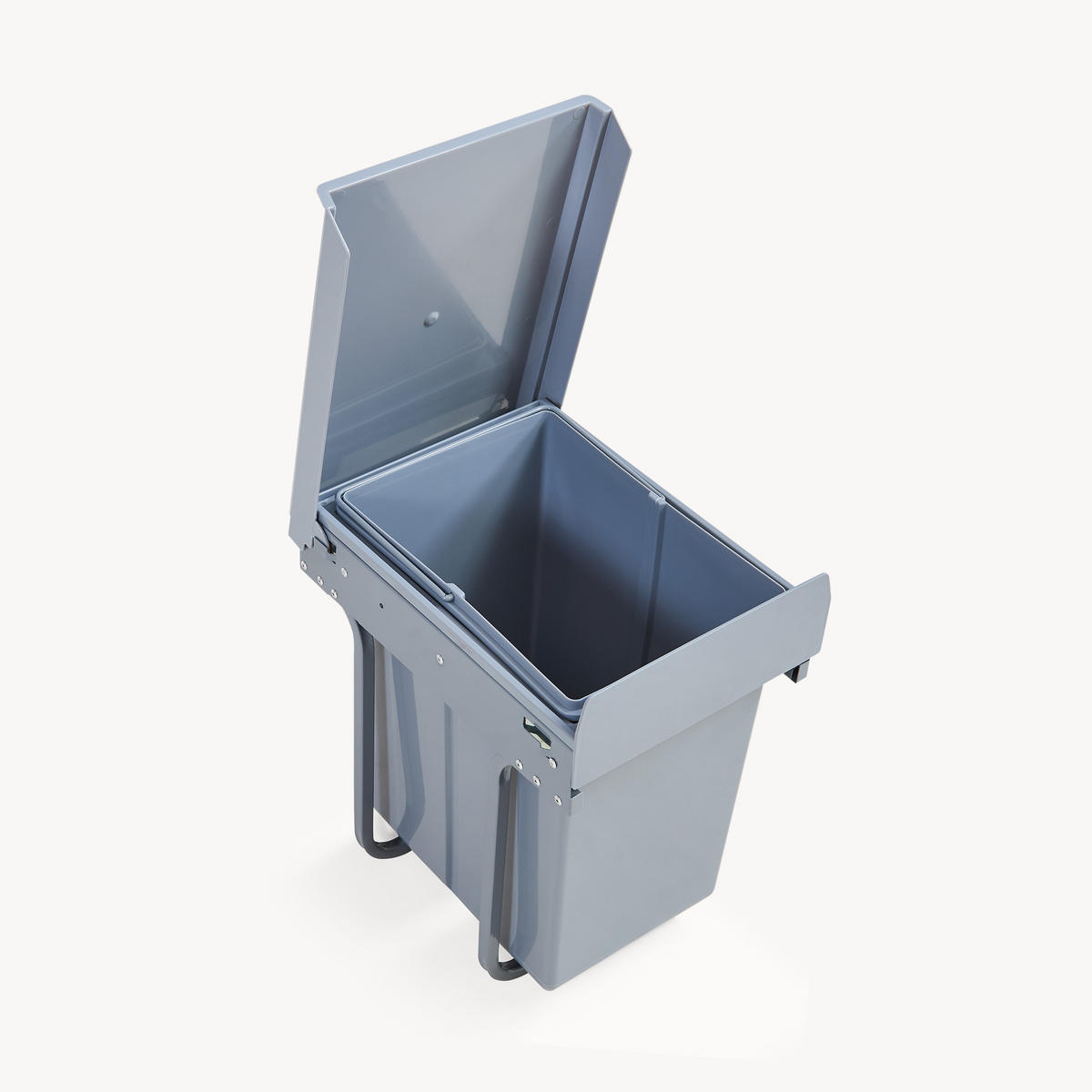 VESTAVĚNÝ KOŠ NA ODPAD Froland - šedá, kov/plast (34/42/26cm) - [en.casa]