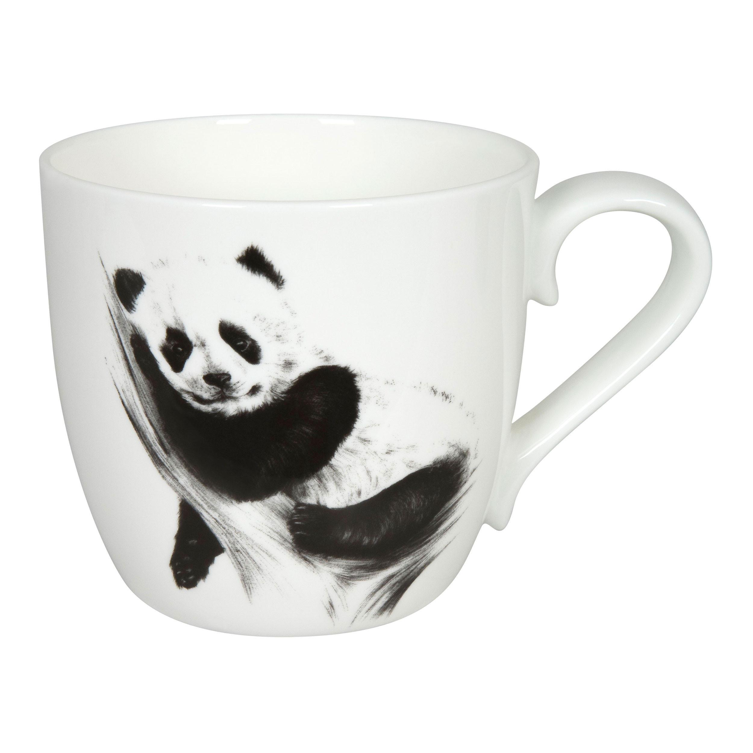 KAFFEEBECHER Amazing Animals - Panda - Naturfarben, Keramik (0.43L) - Könitz