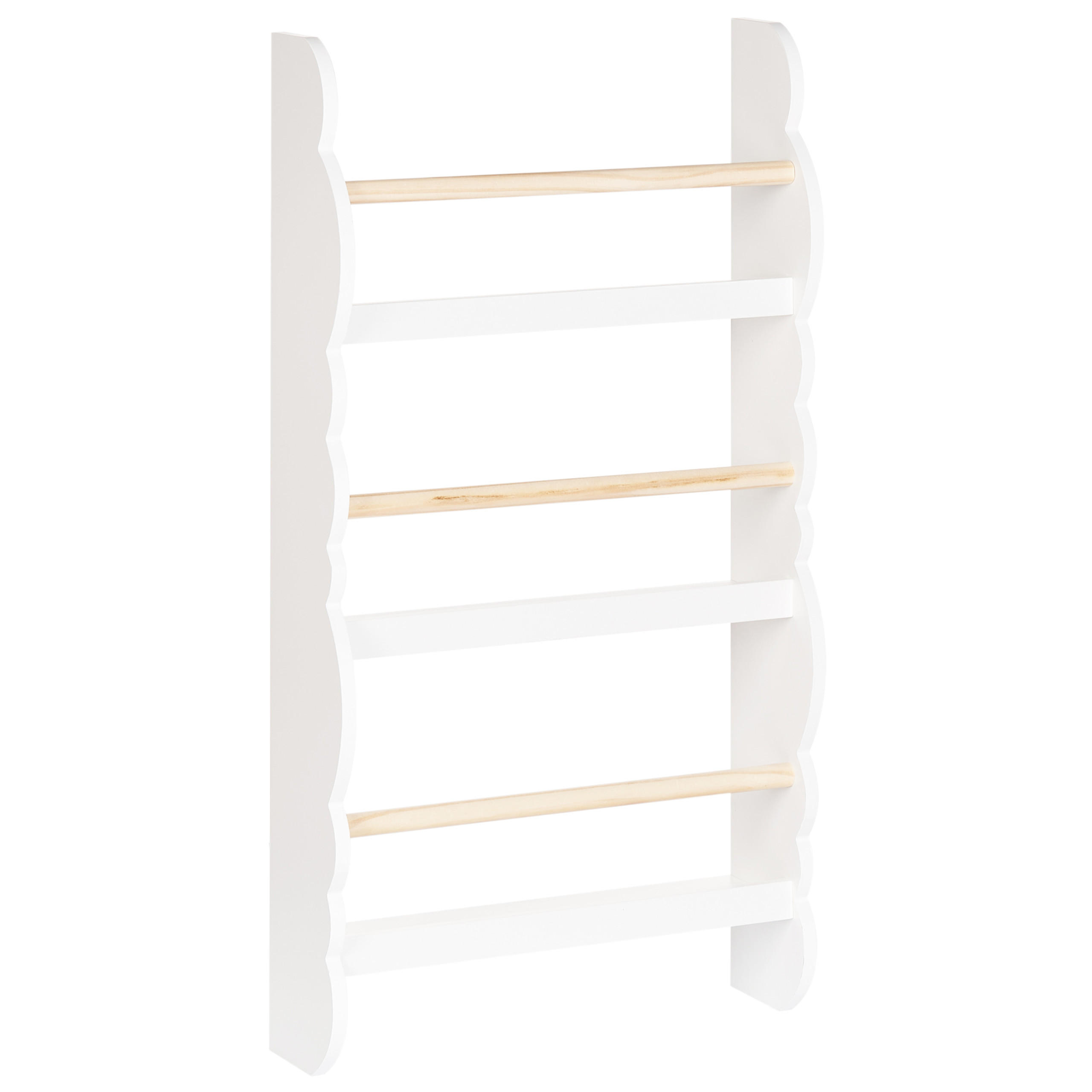 WANDREGAL 80 cm Weiß Rigolet - Weiß, Holzwerkstoff (43/80/14cm) - Beliani