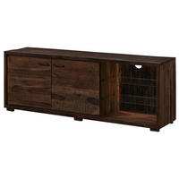 TV-BOARD Akazie 175x40x63 dunkelbraun lackiert BARK #212 - Dunkelbraun, Holz (175/63/40cm) - Massivmoebel24