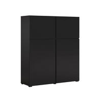 SIDEBOARD Lilia Černá - černá, kompozitní dřevo (119/139/40cm) - Petits-meubles