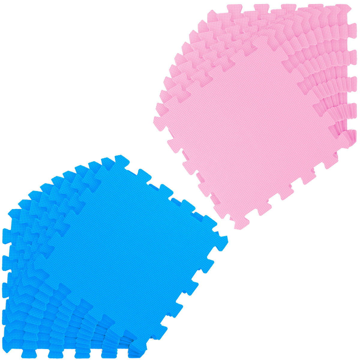 SPIELMATTE ab Null - 180/90/1 cm Puzzlematte Pink - Multicolor, Kunststoff (30/30cm) - Littletom