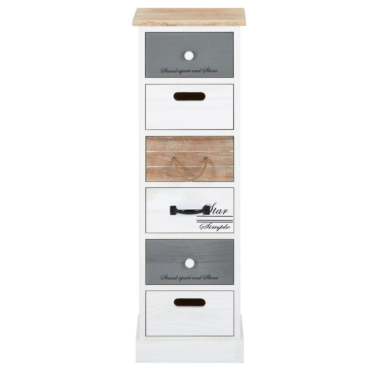 KOMMODE AVIANO - Weiß, Holz (29/91/27cm) - CARO-Möbel