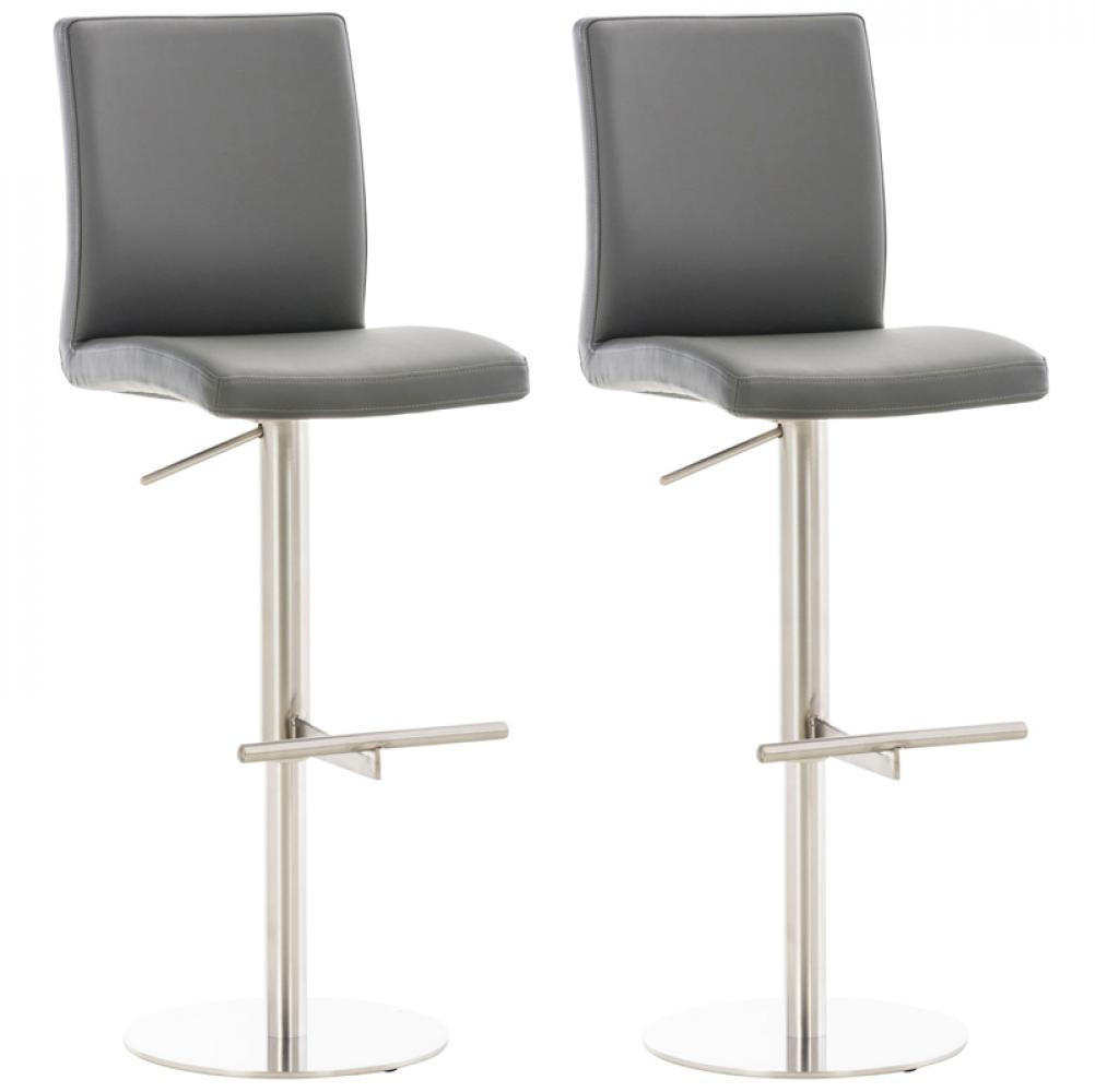 CLP Barhocker Grau 40x93x49 cm