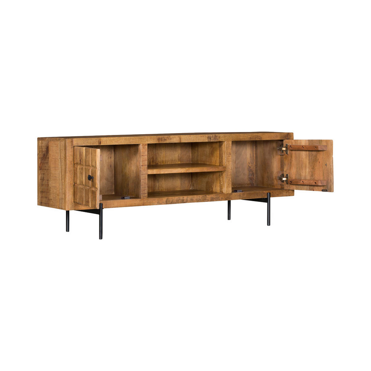 LOWBOARD Savion Mangoholz 150 cm / 40 cm Natur - Naturfarben, Holz (150/55/40cm) - Villa Möbel