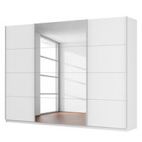 SCHWEBETÜRENSCHRANK - Weiß, Glas/Holzwerkstoff (315/236/68cm) - home24