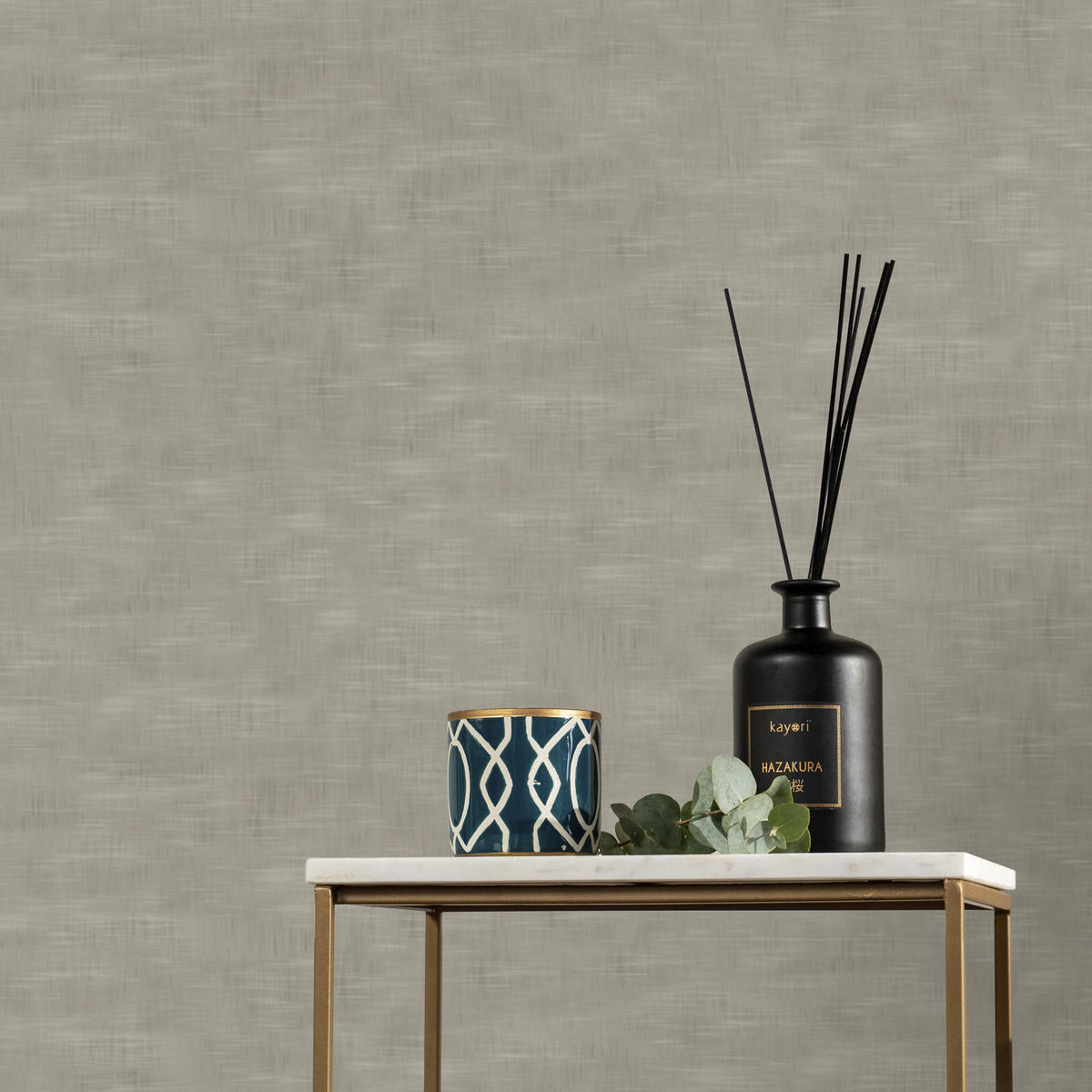 VLIESTAPETE - Taro Taupe - Taupe, Papier/Kunststoff (52/1000cm) - Graham & Brown