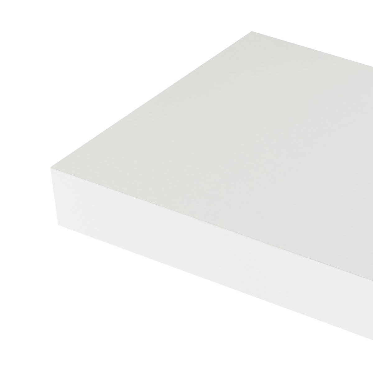 WANDREGAL-SET 2 TLG. Stranda - Weiß, Holzwerkstoff/Metall (40/4/40cm) - [en.casa]