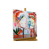 ÖLGEMÄLDE 60/60 cm - Orange, Holz/Textil (60/60cm) - KUNSTLOFT