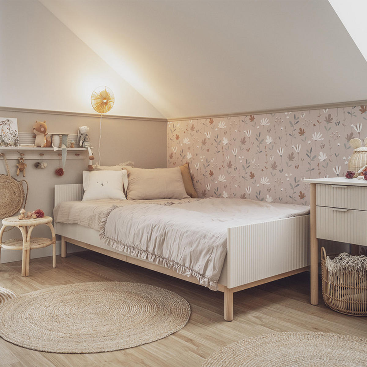 POSTEL 90/200 Miloo Béžová - béžová, kompozitní dřevo (90/200cm) - Petits-meubles