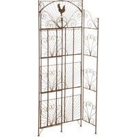 STANDREGAL Metall Antik Braun - Braun, Metall (61.5/153/33cm) - CLP